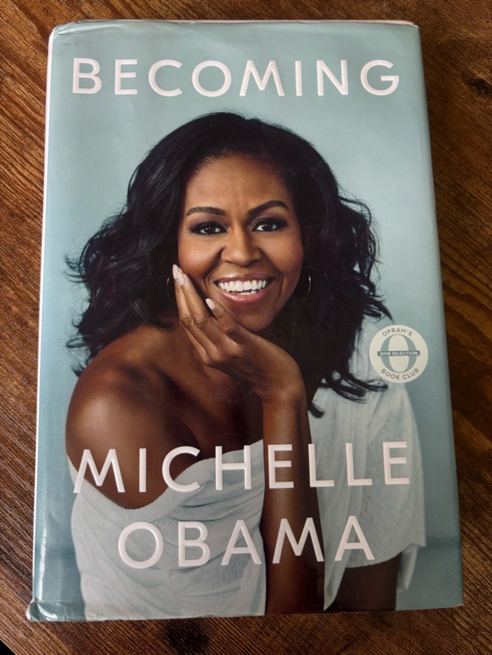 Becoming Michelle Obama Hardcover Memoir - Light Blue Cover